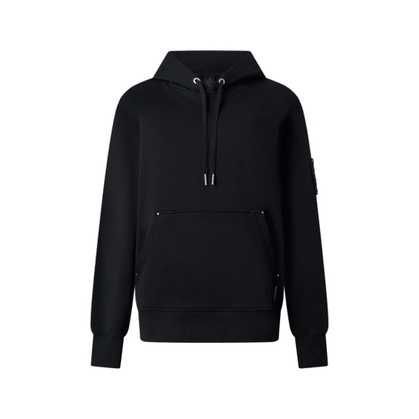 Moose Knuckles Hartsfield Hoodie in Black | Luxury Shoes 