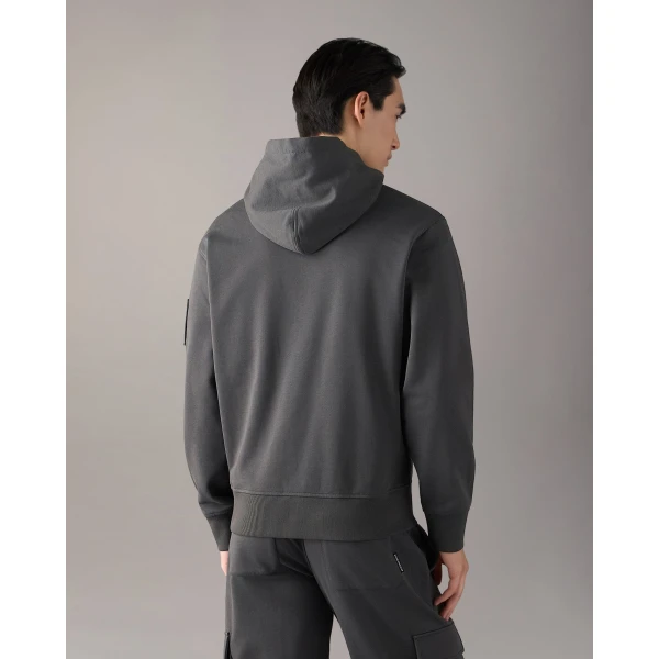 Moose Knuckles Hartsfield Hoodie in Cement | Sweatshirts | Luxury Shoes 