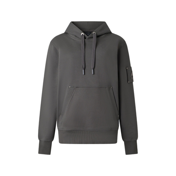 Moose Knuckles Hartsfield Hoodie in Cement | Luxury Shoes 