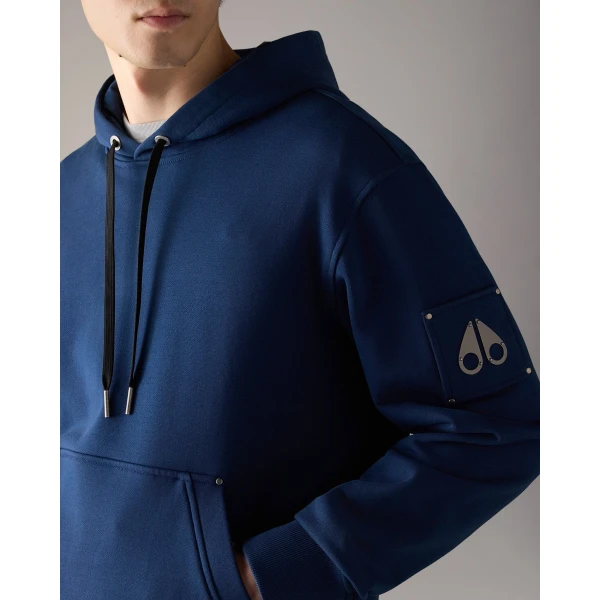 Moose Knuckles Hartsfield Hoodie in Nightfall | Sweatshirts | Luxury Shoes 