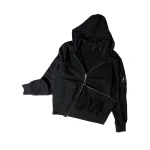 Moose Knuckles Hartsfield Zip-Up Hoodie in Black | Luxury Shoes 