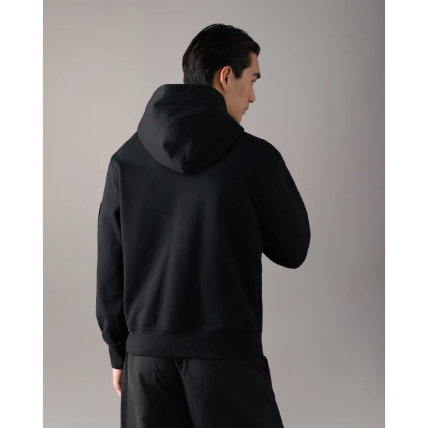 Moose Knuckles Hartsfield Zip-Up Hoodie in Black | Sweatshirts | Luxury Shoes 
