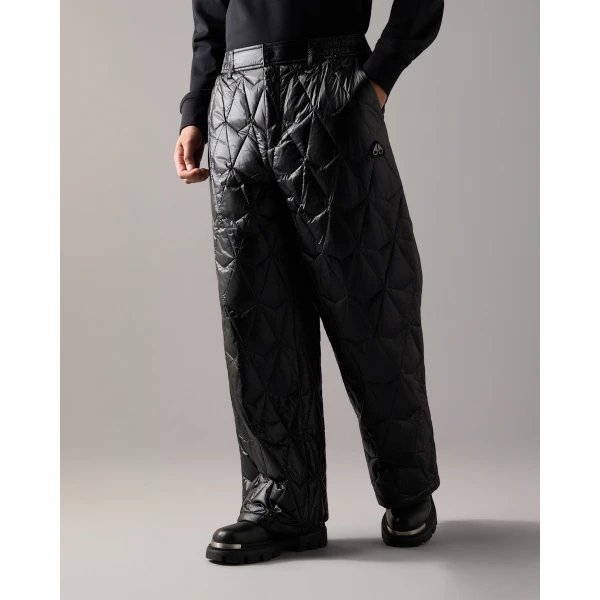 Moose Knuckles Iceberg Quilt Down Pants in Black | Pants | Luxury Shoes 