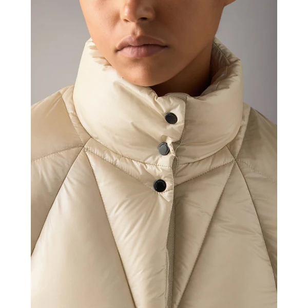 Moose Knuckles Iceberg Quilt Down Puffer in Alabaster | Jackets | Luxury Shoes 