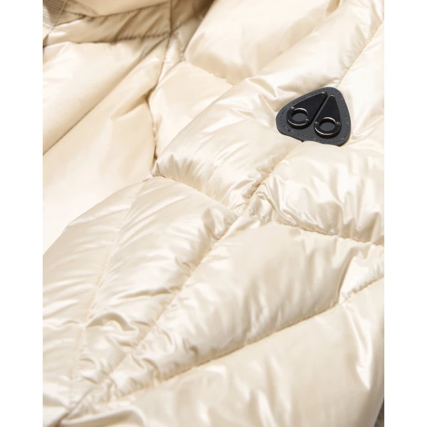 Moose Knuckles Iceberg Quilt Down Puffer in Alabaster | Jackets | Luxury Shoes 