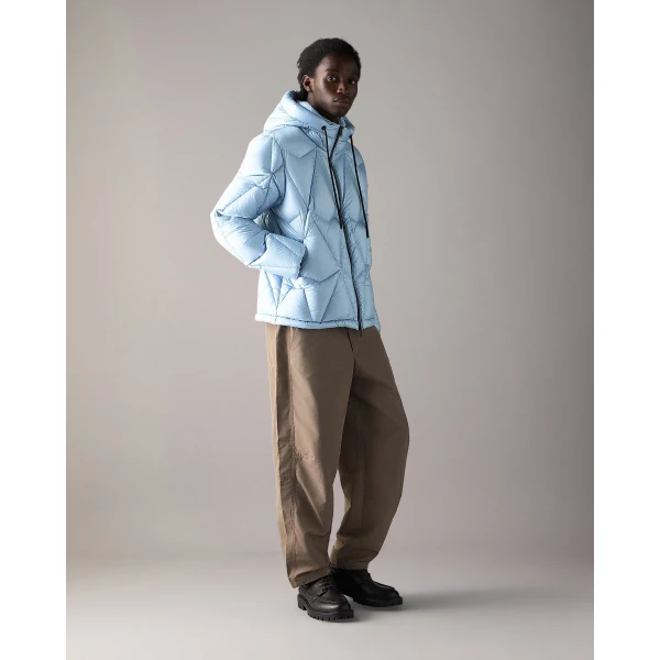 Moose Knuckles Iceberg Quilt Down Puffer in Blue Ice | Men Jackets | Luxury Shoes 