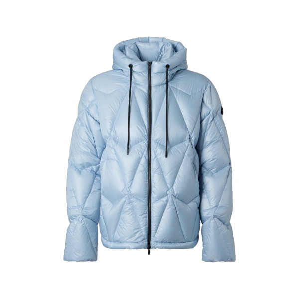 Moose Knuckles Iceberg Quilt Down Puffer in Blue Ice | Luxury Shoes 