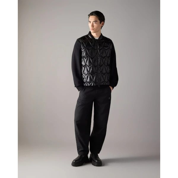 Moose Knuckles Iceberg Quilt Down Vest in Black | Men Jackets | Luxury Shoes 