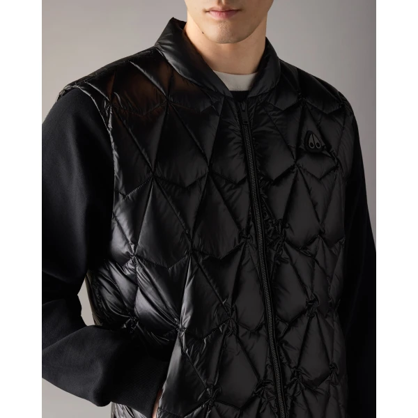 Moose Knuckles Iceberg Quilt Down Vest in Black | Men Jackets | Luxury Shoes 