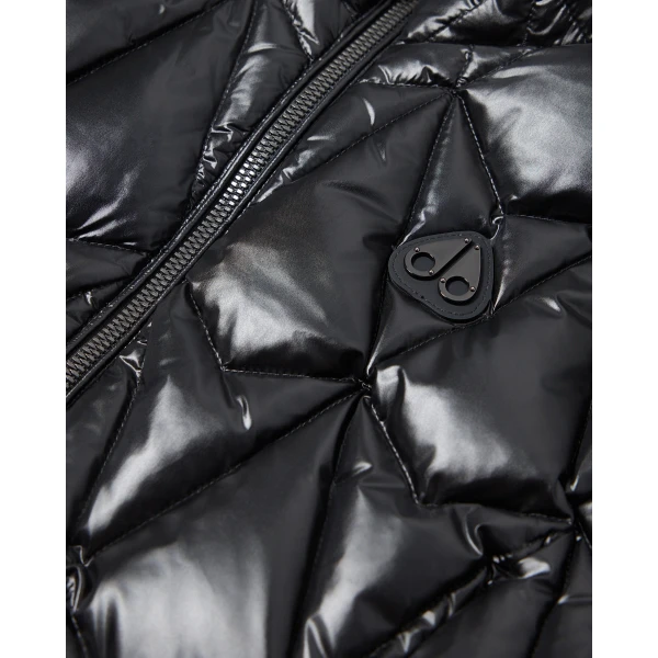 Moose Knuckles Iceberg Quilt Down Vest in Black | Vests | Luxury Shoes 