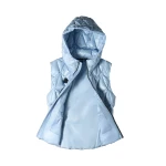 Moose Knuckles Iceberg Quilt Down Vest in Blue Ice | Luxury Shoes 