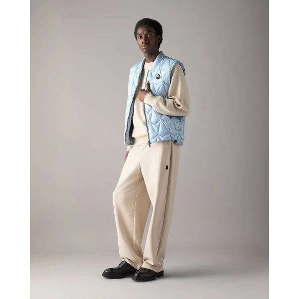 Moose Knuckles Iceberg Quilt Down Vest in Blue Ice | Men Jackets | Luxury Shoes 