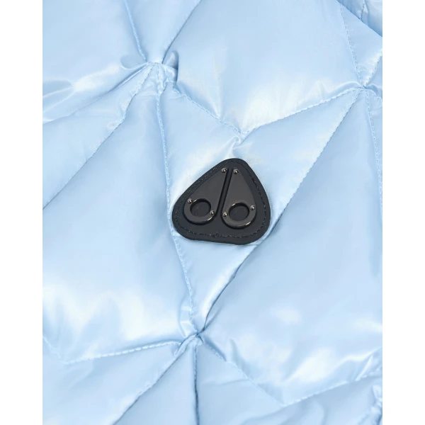 Moose Knuckles Iceberg Quilt Down Vest in Blue Ice | Vests | Luxury Shoes 