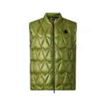 Moose Knuckles Iceberg Quilt Down Vest in Clover | Luxury Shoes 