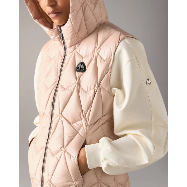 Moose Knuckles Iceberg Quilt Down Vest in Rosewood | Vests | Luxury Shoes 