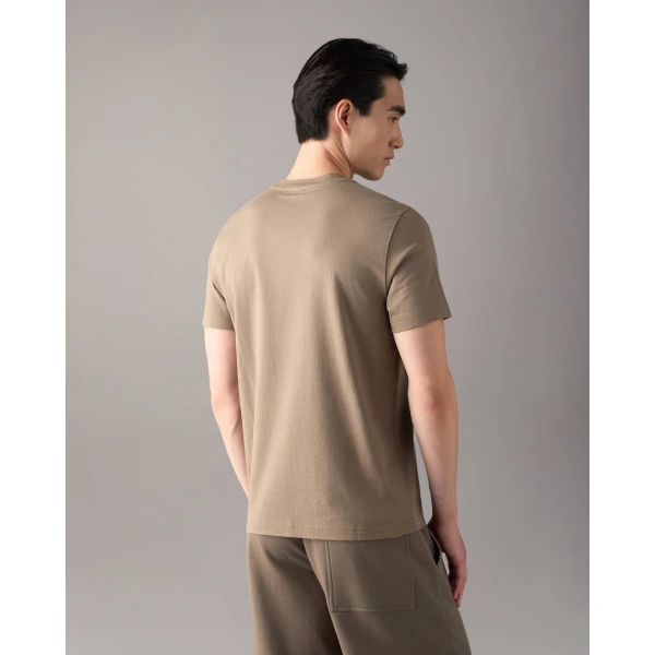 Moose Knuckles Icebreak Logo T-Shirt in Ashen | T-shirts & vests | Luxury Shoes 