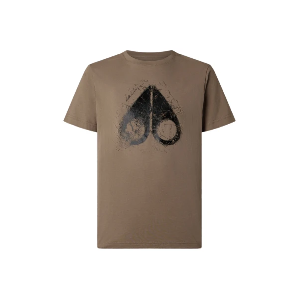 Moose Knuckles Icebreak Logo T-Shirt in Ashen | Luxury Shoes 