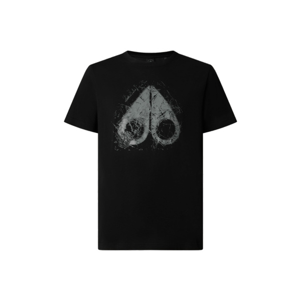 Moose Knuckles Icebreak Logo T-Shirt in Black | Luxury Shoes 
