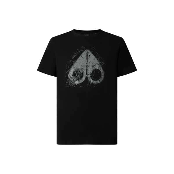 Moose Knuckles Icebreak Logo T-Shirt in Black | Luxury Shoes 