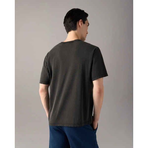 Moose Knuckles Into the Wild T-Shirt in Black | T-shirts & vests | Luxury Shoes 