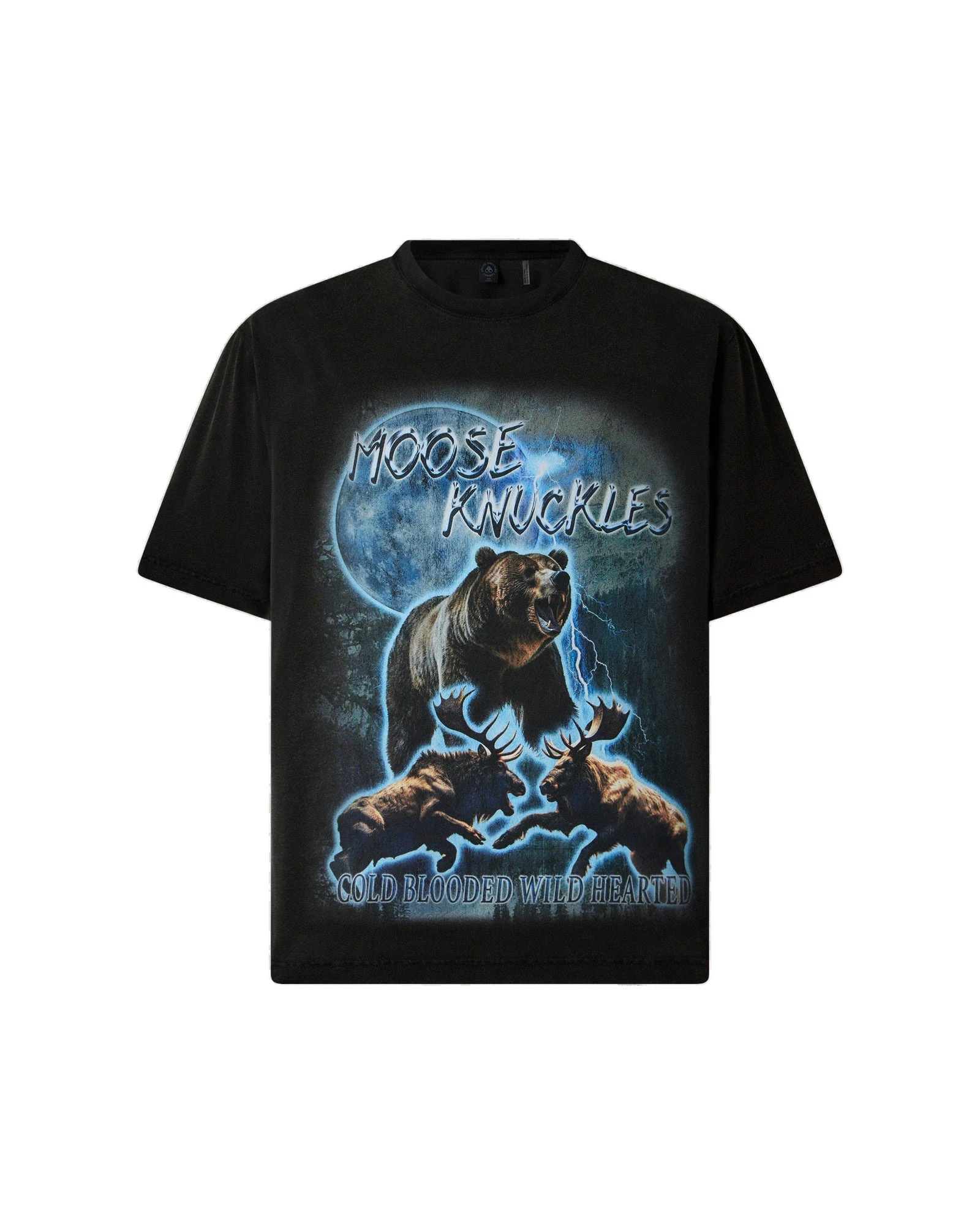 Moose Knuckles Into the Wild T-Shirt in Black Moose Knuckles Into the Wild T-Shirt in Black | Luxury Shoes