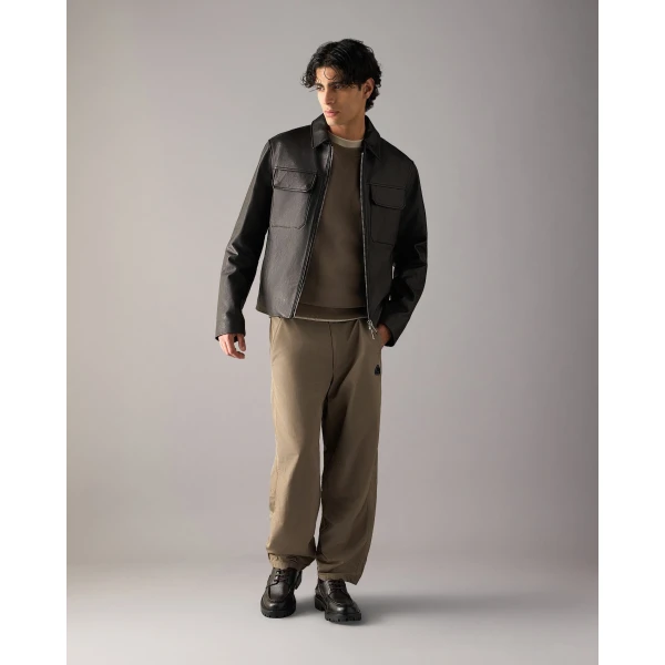 Moose Knuckles Jacques Leather Jacket in Black | Men Jackets | Luxury Shoes 