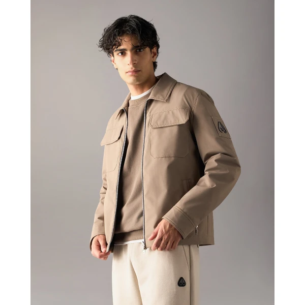 Moose Knuckles Jacques Shirt Jacket in Ashen | Men Jackets | Luxury Shoes 
