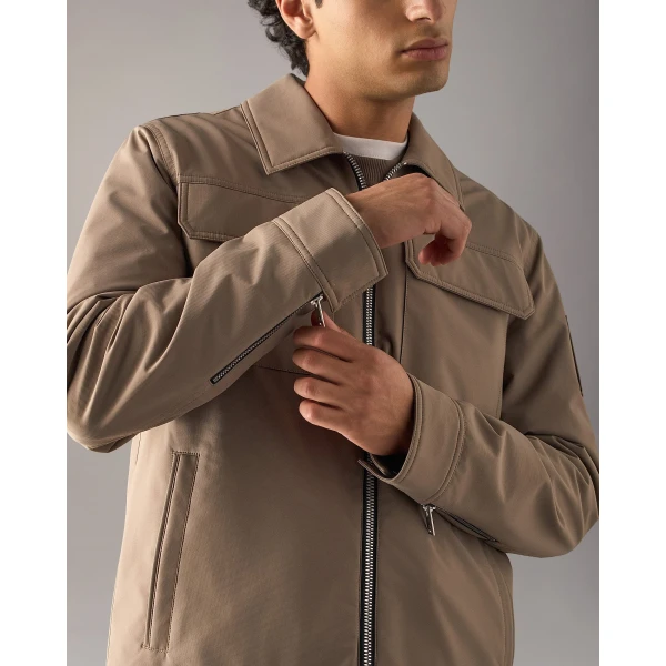 Moose Knuckles Jacques Shirt Jacket in Ashen | Men Jackets | Luxury Shoes 