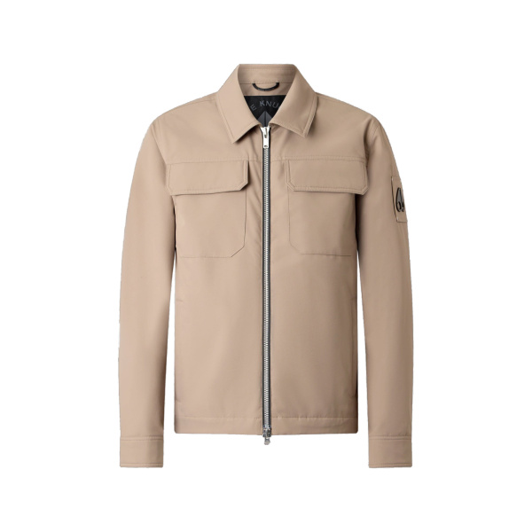 Moose Knuckles Jacques Shirt Jacket in Ashen | Luxury Shoes 