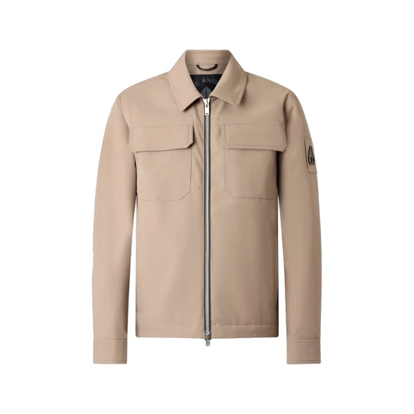 Moose Knuckles Jacques Shirt Jacket in Ashen | Luxury Shoes 