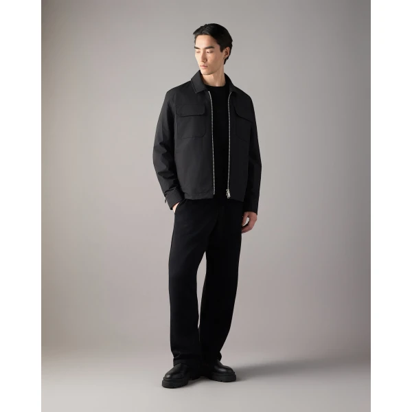 Moose Knuckles Jacques Shirt Jacket in Black | Men Jackets | Luxury Shoes 