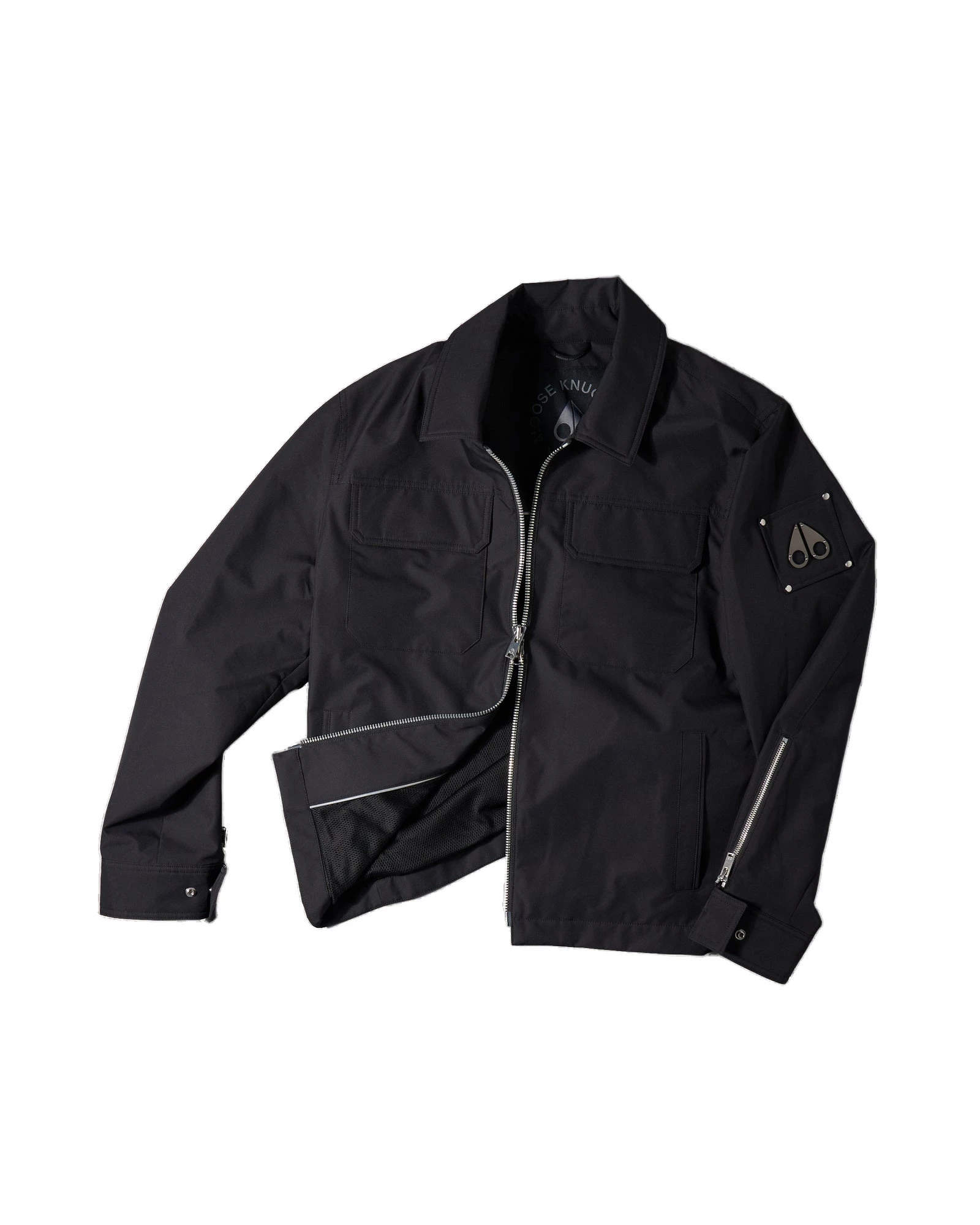 Moose Knuckles Jacques Shirt Jacket in Black Moose Knuckles Jacques Shirt Jacket in Black | Luxury Shoes