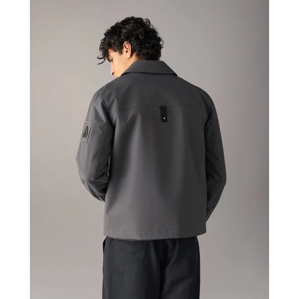 Moose Knuckles Jacques Shirt Jacket in Cement | Men Jackets | Luxury Shoes 