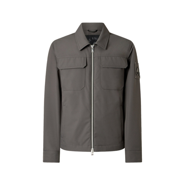 Moose Knuckles Jacques Shirt Jacket in Cement | Luxury Shoes 