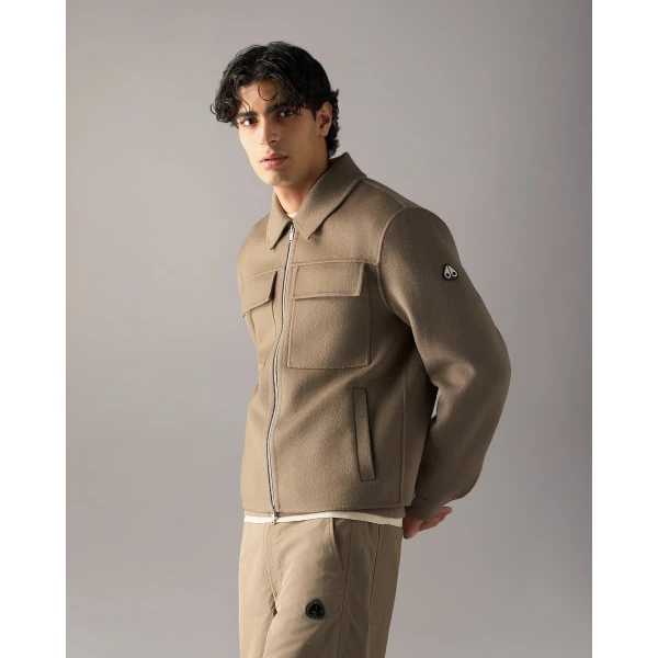Moose Knuckles Jacques Wool Jacket in Ashen | Men Jackets | Luxury Shoes 