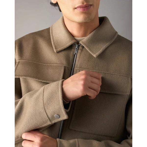 Moose Knuckles Jacques Wool Jacket in Ashen | Men Jackets | Luxury Shoes 