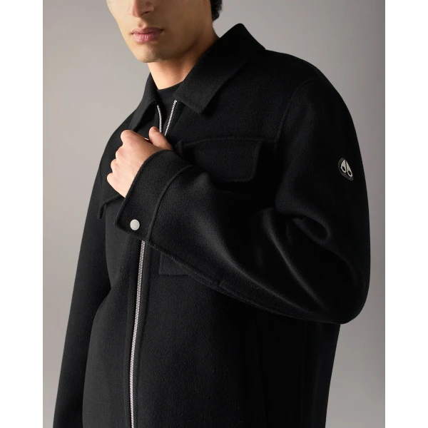Moose Knuckles Jacques Wool Jacket in Black | Men Jackets | Luxury Shoes 