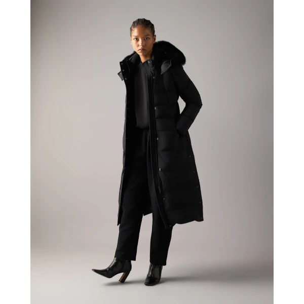 Moose Knuckles Jocada Long Down Parka in Black | Coats | Luxury Shoes 