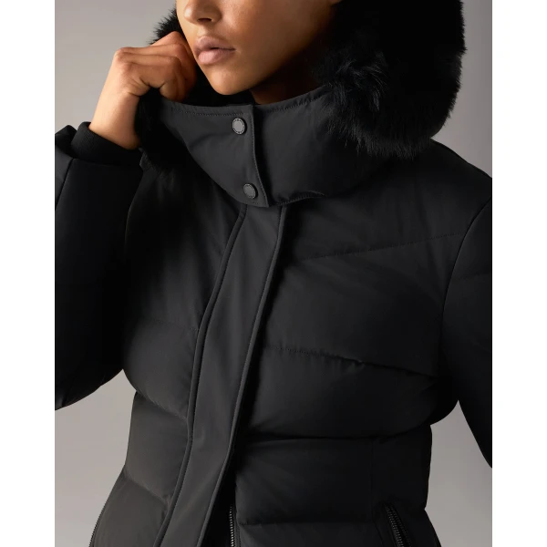 Moose Knuckles Jocada Long Down Parka in Black | Coats | Luxury Shoes 