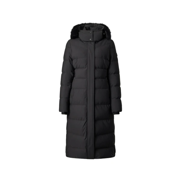 Jocada Long Down Parka in Black