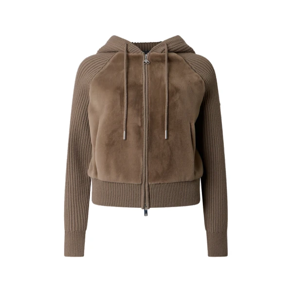 Junction Hooded Hybrid Sweater in Ashen