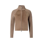Moose Knuckles Junction Zip-Up Hybrid Sweater in Ashen | Luxury Shoes 