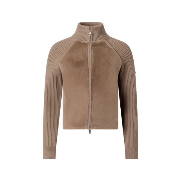 Junction Zip-Up Hybrid Sweater in Ashen