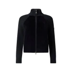 Moose Knuckles Junction Zip-Up Hybrid Sweater in Black | Luxury Shoes 