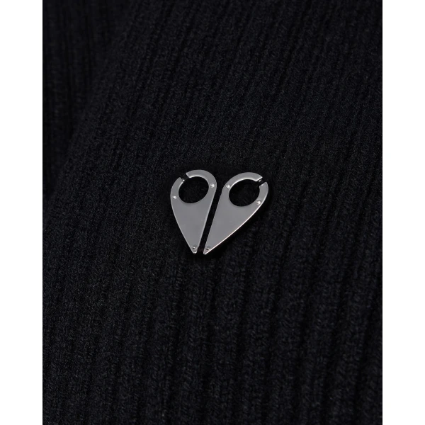 Moose Knuckles Junction Zip-Up Hybrid Sweater in Black | Sweaters | Luxury Shoes 