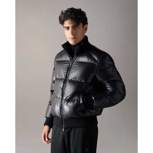 Moose Knuckles Kings Down Bomber in Black | Men Jackets | Luxury Shoes 