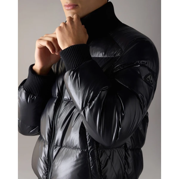 Moose Knuckles Kings Down Bomber in Black | Men Jackets | Luxury Shoes 