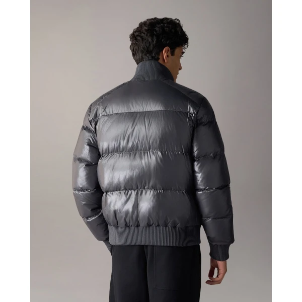 Moose Knuckles Kings Down Bomber in Cement | Men Jackets | Luxury Shoes 