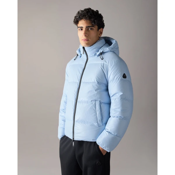 Moose Knuckles Kings Reversible Down Puffer in Blue Ice | Men Jackets | Luxury Shoes 