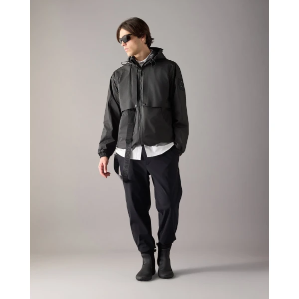 Moose Knuckles Knox Packable Rain Jacket in Black | Men Jackets | Luxury Shoes 